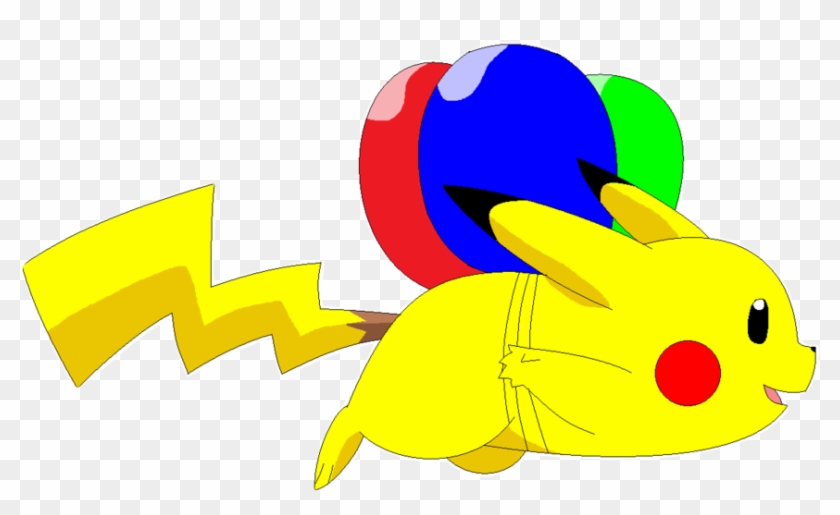 Pokeball - Flying Pikachu Png #1033365