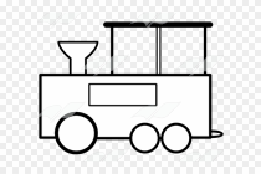 Train Clipart Smokestack - Line Art #1033546