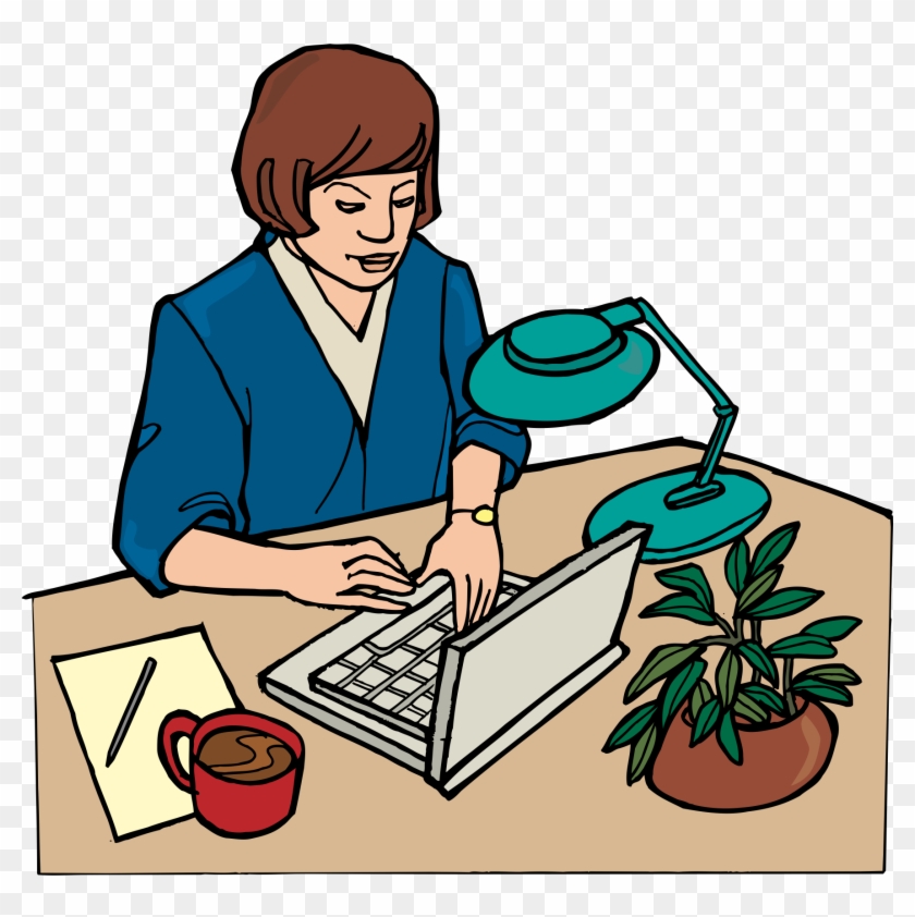 Animation Office Secretary - Kantoor Animatie #1033824