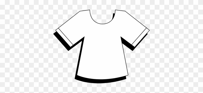 Shirt - Clipart - Black - And - White - Clip Art #1033894