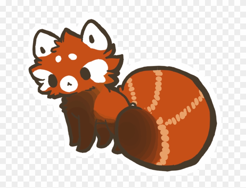 Cute Red Panda Drawing Chibi - Cartoon Red Panda Drawing Kawaii #1034122