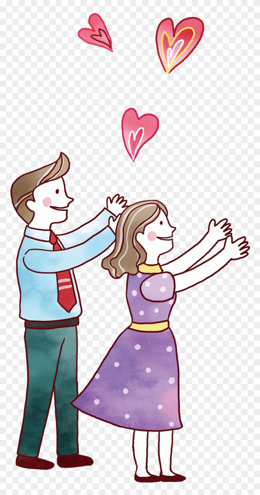Parent Cartoon Child Painting - Cartoon #1034281