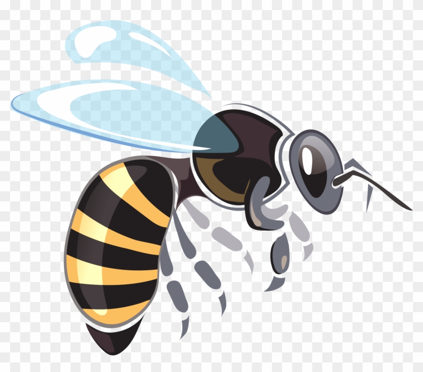 Illustration Bee Vector Graphics Honey Clip Art - Apiary #1034849