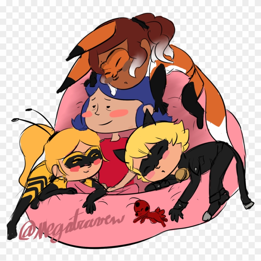 Mari Couldn't Fall Asleep So The Other 3 Came Over - Business #1034914