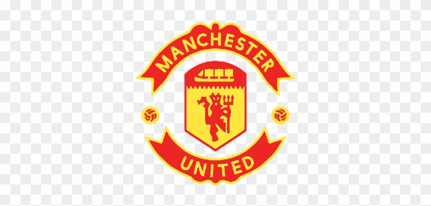 Manchester United Logo Yellow - Manchester United #1035008