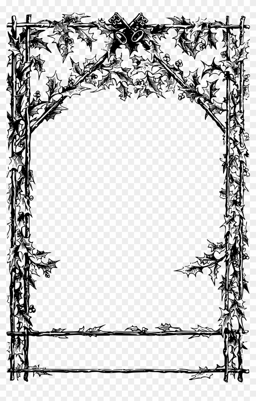 Holly Frame - Clip Art #1035332