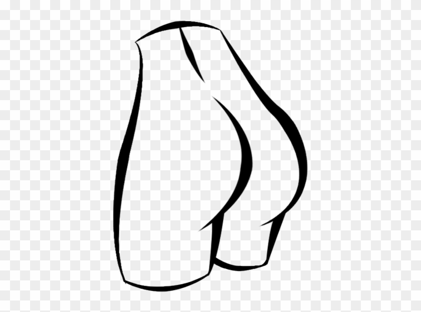 Free To Use Butt Lineart By Rainingstarlight - Free To Use Butt Lineart By Rainingstarlight #1035588