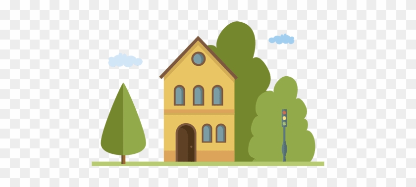 Building City Houseflat Landscape Home - Home Flat Png #1035937