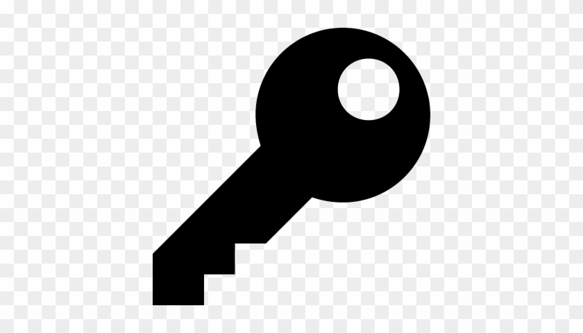Key Silhouette Security Tool Interface Symbol Of Password - Password Key Icon Png #1035996