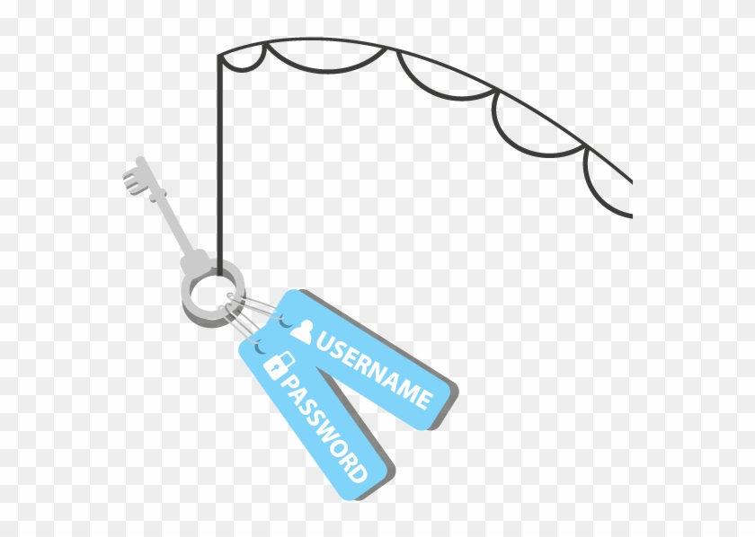 Fishing Pole With A Key Of Username And Password Image - Fishing Rod #1036916