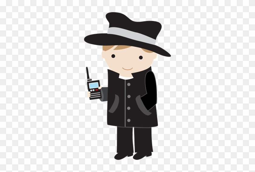 Bombeiros E Polícia - Secret Agent Clipart Free #1037007