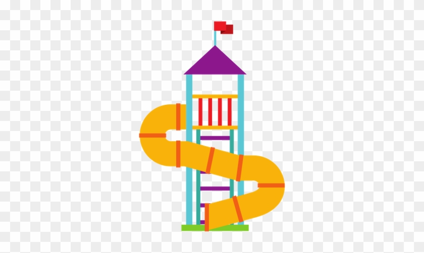 Playground Slide Icon - Vector Graphics #1037718