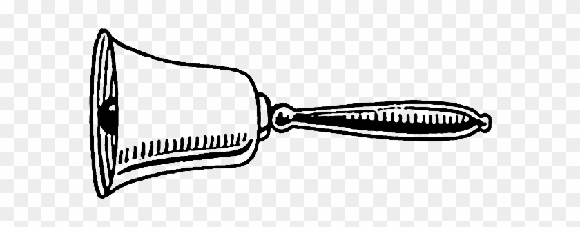 Hand Bell Clip Art Black And White - Hand Bell Clip Art #1038363