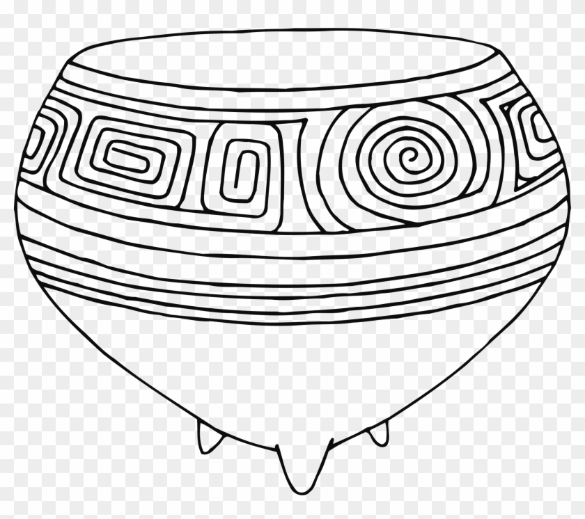 Vase 46 Line Drawing - Bowl #1038542