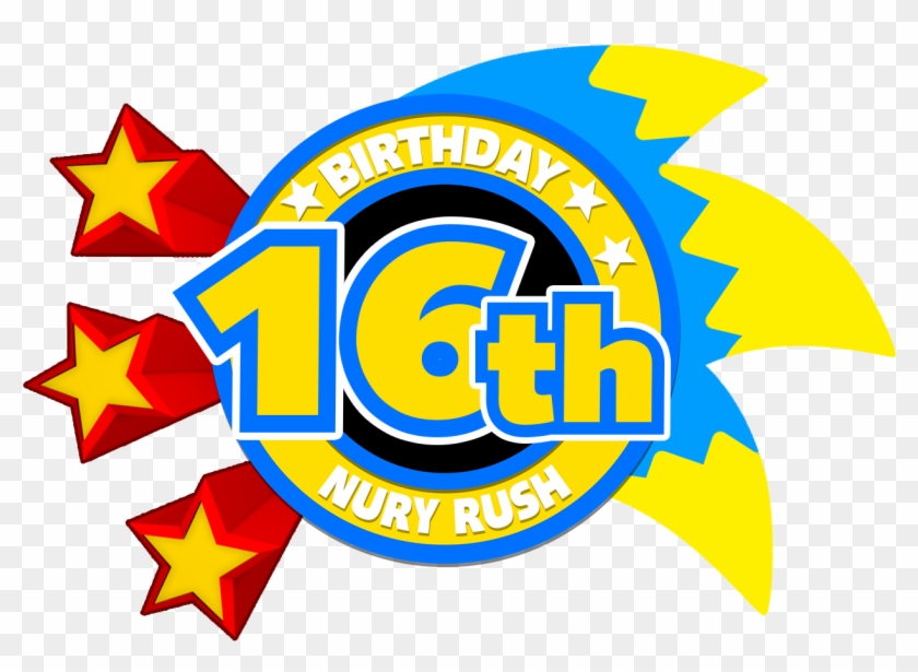 Birthday Cake Logo Clip Art - 16th Birthday Logo Png #1039160