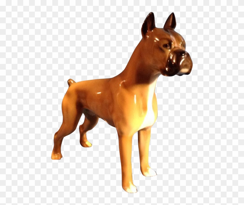 Hutschenreuther Dog Vintage Germany Porcelain Boxer - Vintage Porcelain Dog Germany #1039529