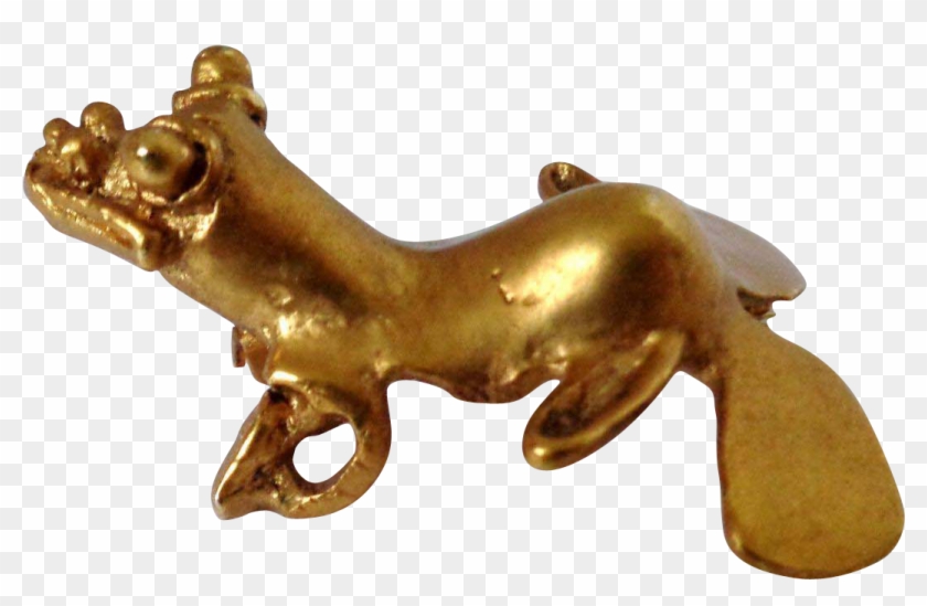 Alva Museum Replicas Pre Columbian Frog Pin Pendant - Museum #1039547