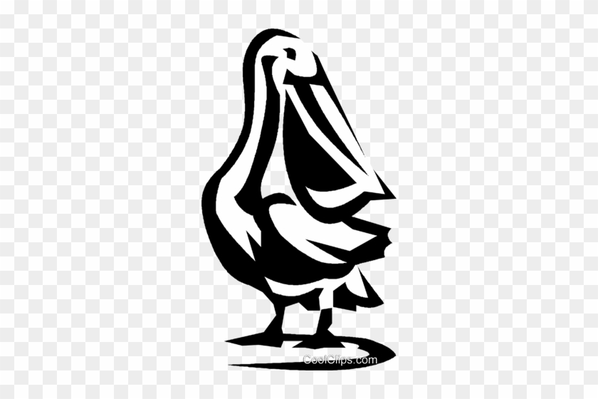 Pelican Royalty Free Vector Clip Art Illustration - Pelican Royalty Free Vector Clip Art Illustration #1039674