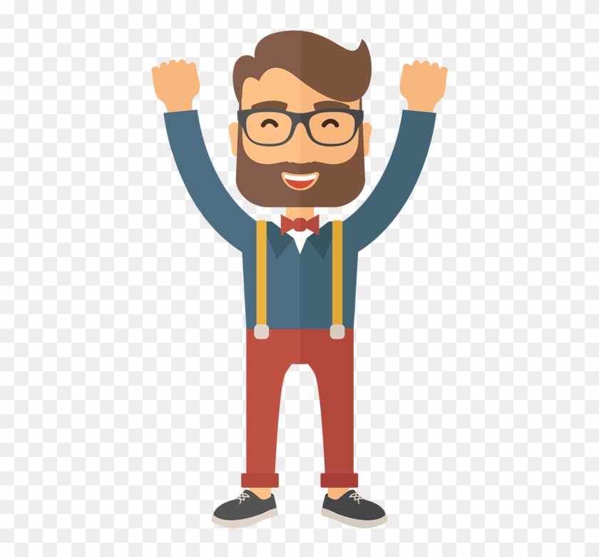 get Full Access To The Techniques That Helped One - Happy Man Cartoon Png #1040067