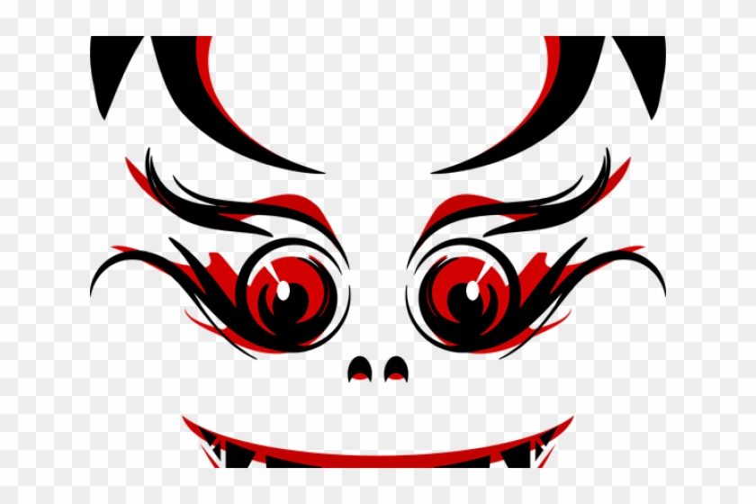 Creepy Clipart Bloodshot Eye - Scary Red Face Shower Curtain #1040093