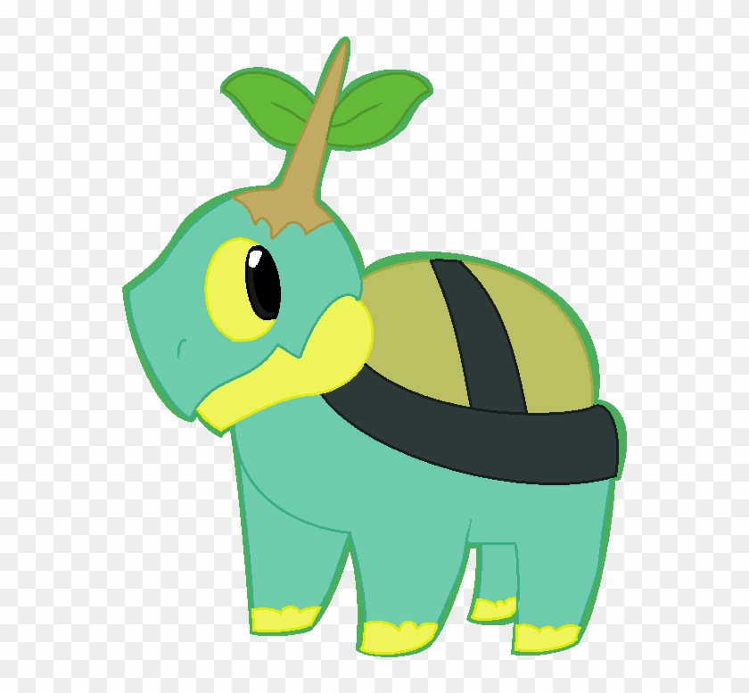 Shiny Turtwig By Meemsaur - Cartoon #1040600