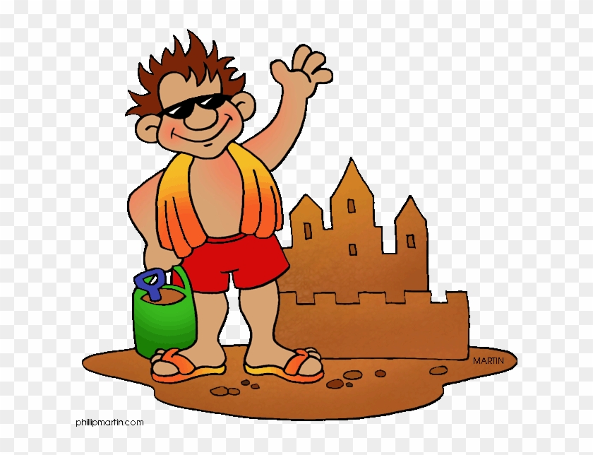 Sunny Clipart Activity - Sand Castle Clip Art #1040626
