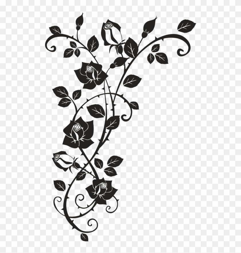 Thorns, Spines, And Prickles Rose Drawing Clip Art - Dessin De Rosier Grimpant #1040674