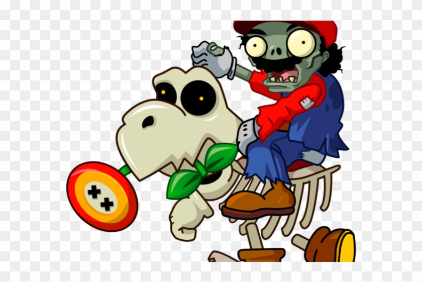 Zombie Clipart Mario Bro - Plantas Contra Zombies Dibujos Cuadriculados #1040814