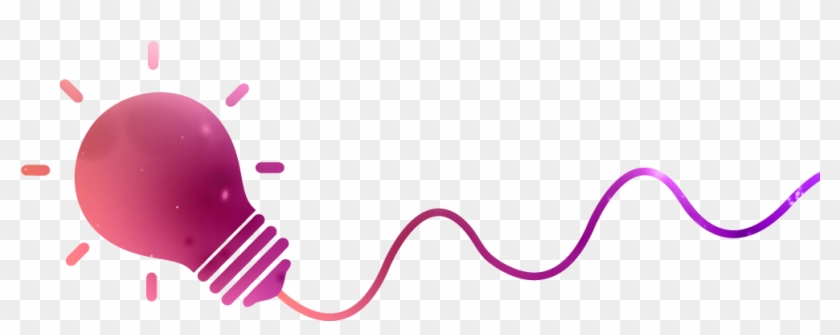 Multicolored Illustrations Of A Light Bulb Representing - Creativity #1041319