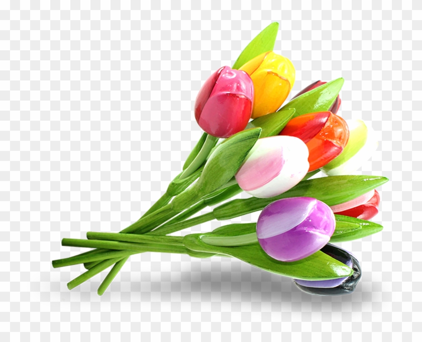 Tulip Bouquet Multicolor Small - Tulip Bouquet Png #1041469