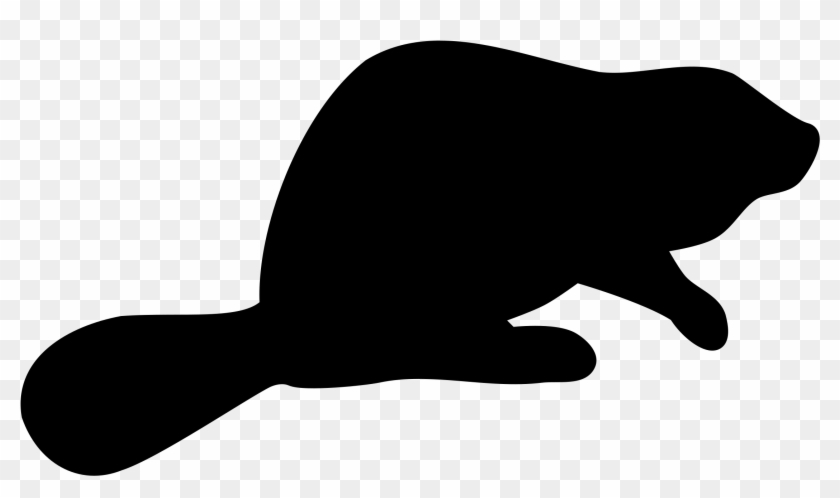 Beaver Silhouette By @dustwin, This Is A Silhouette - Beaver Silhouette #1041690