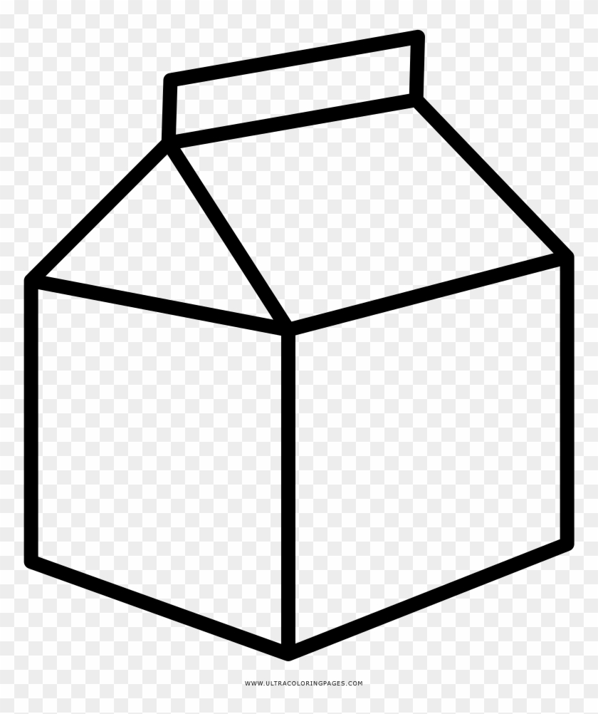 Milk Carton Coloring Page - Leche Y Yogurt Dibujo #1041725