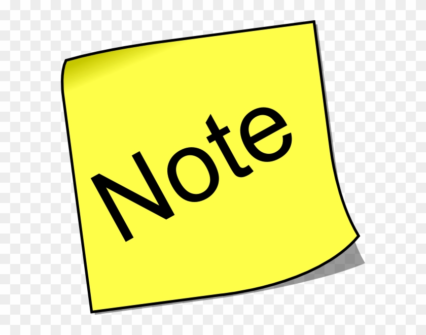 Clipart Of A Note #1042027