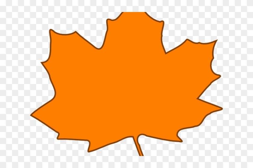 Leaves Clipart Orange Leaf - Leaves Clipart Orange Leaf #1043496