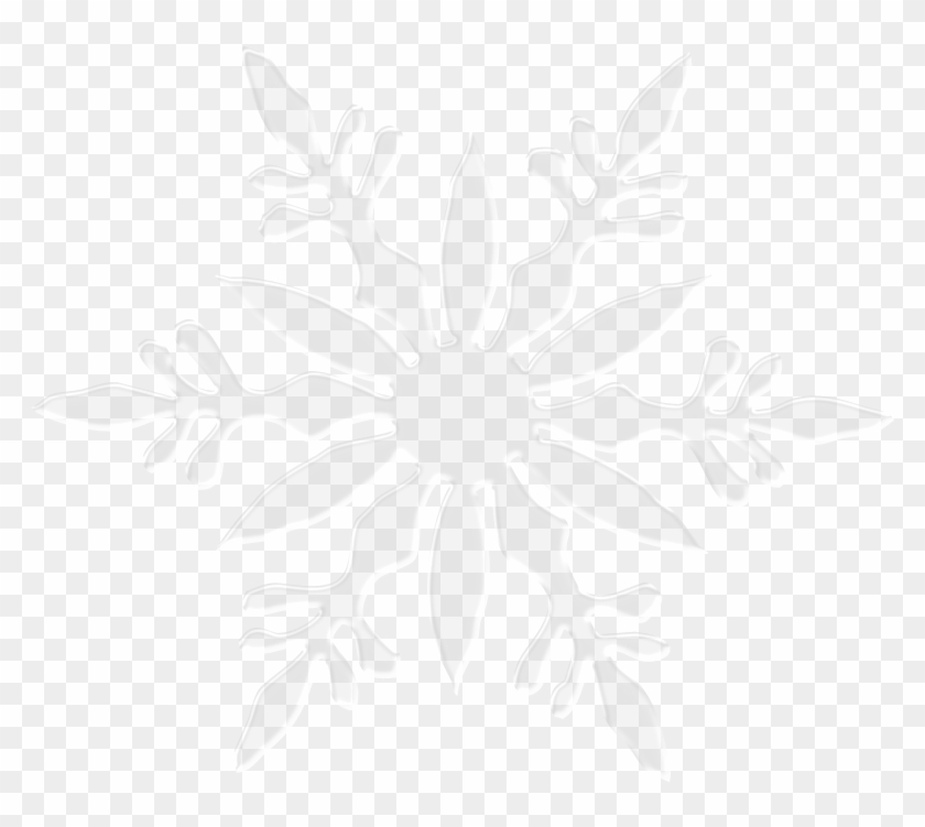 Winter Clipart Transparent Background - White Snowflake Transparent Png #1043833