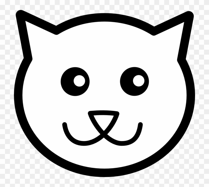 Cat Face Coloring Page Murderthestout - Cat Face Cartoon Drawing #1043889