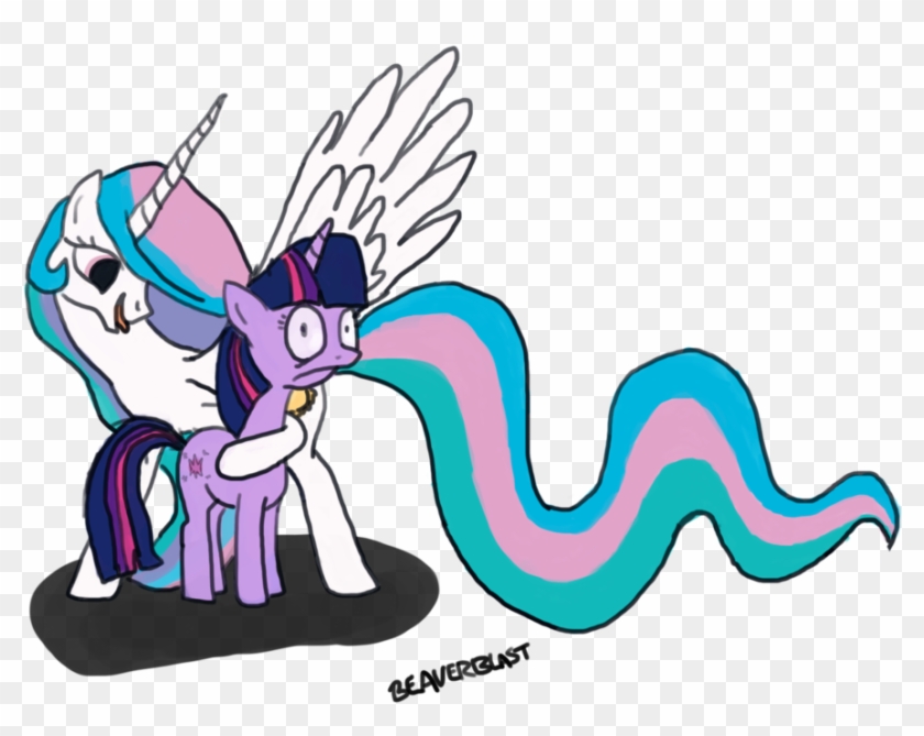 Twilight And Celestia By Beaverblast - Princess Celestia #1044131