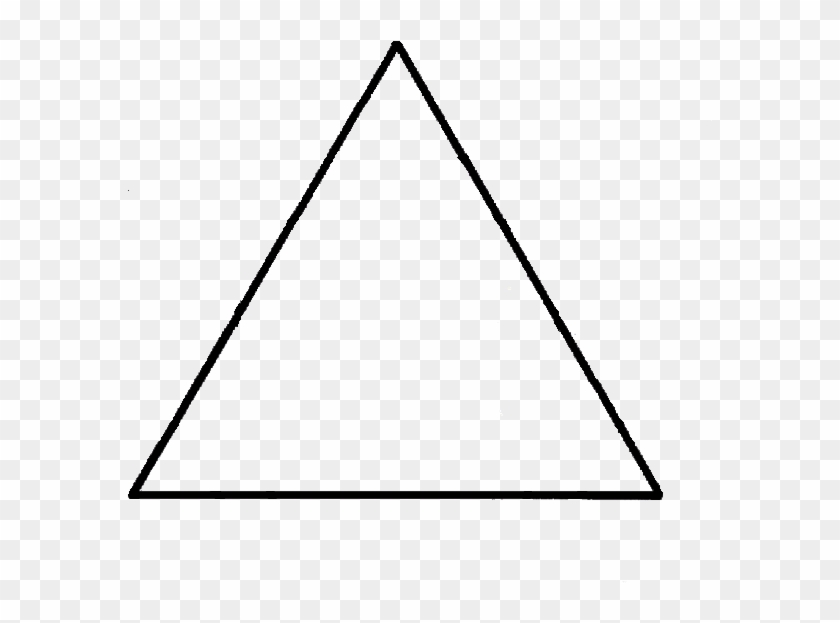 Black And White Triangle Png - Triangle Isosceles #1044235