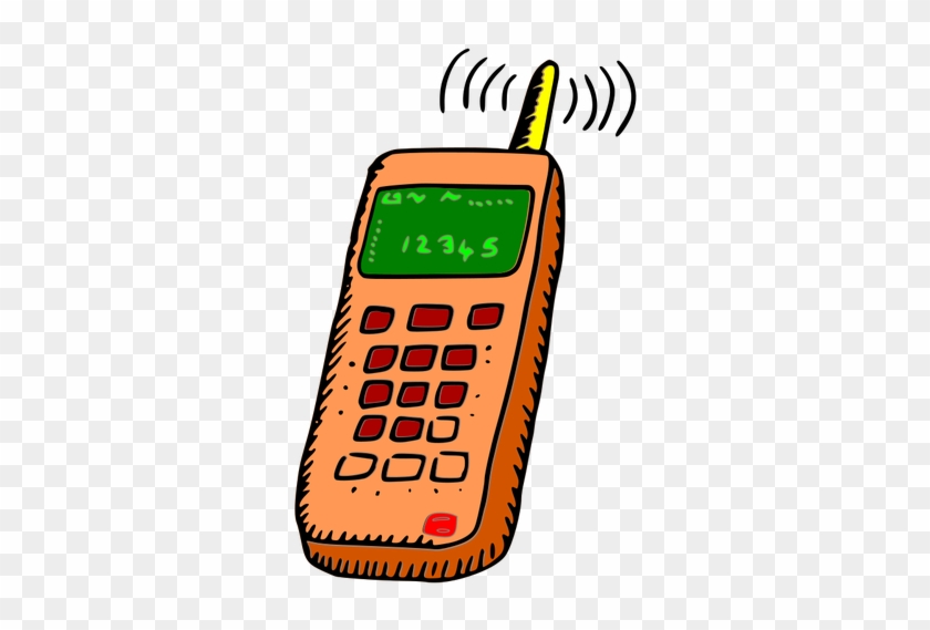 Cartoon Cell Mobile Phone Clipart - Cartoon Mobile Phone #1044310