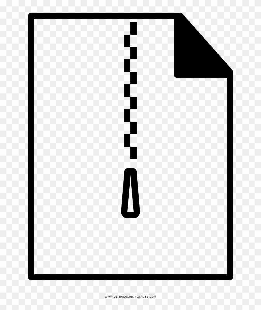 Zipper Coloring Page - Zipper Coloring Page #1044333