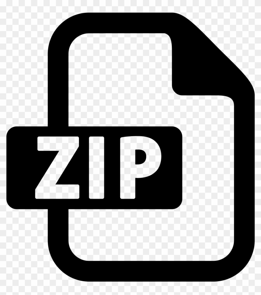 This Icon Is A Rectangle Representing A Sheet Of Paper - Zip Icon #1044341