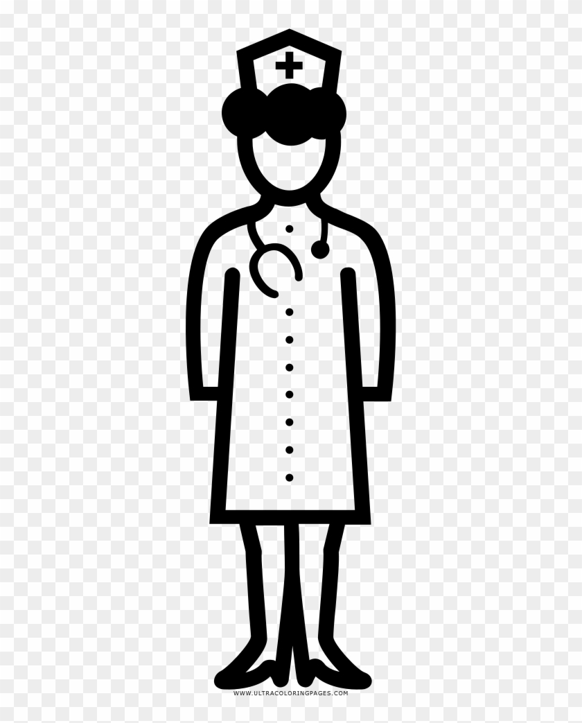 Nurse Coloring Page - Icon #1044755