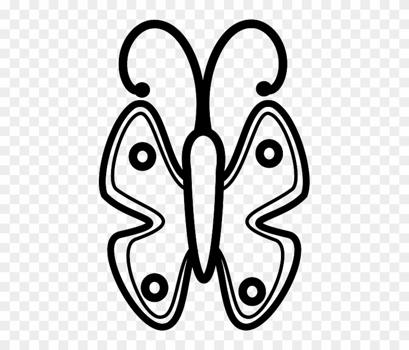 Simple Butterfly, Insect, Stylistic, Simple - B Is For Butterfly #1044914