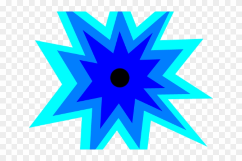 Explosions Clipart Blue - Clip Art #1046293