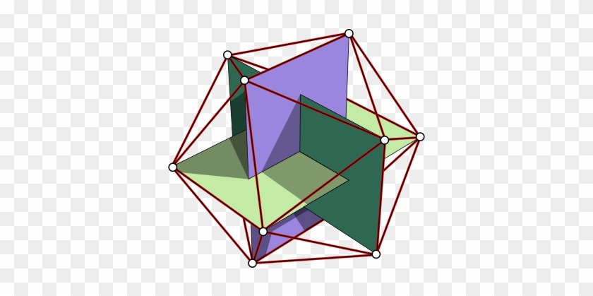 Icosahedron Vertices Form Three Orthogonal Golden Rectangles - 20 Sided 3d Shape #1046663