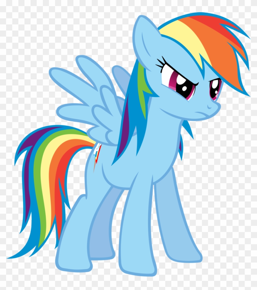 Angry, Rainbow Dash, Safe, Simple Background, Spread - Rainbow Dash Vector #1046885