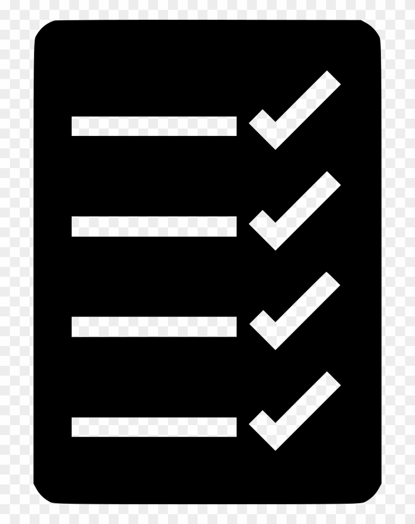 Checklist Comments - Checklist Icon White Png #1047718