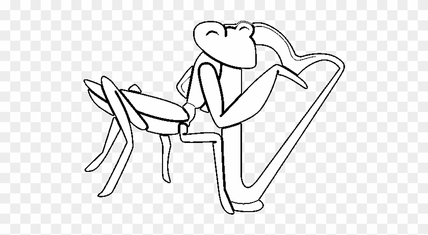 Grasshopper - Coloring - Page - Cartoon #1048004