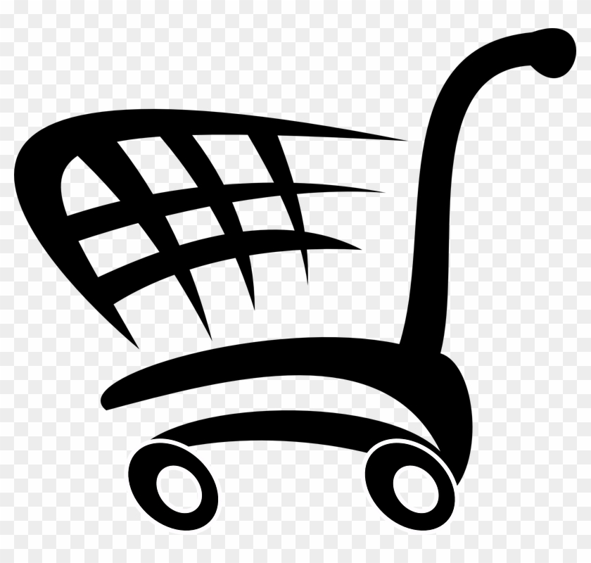 Door Bell Cliparts 13, Buy Clip Art - Shopping Cart Shower Curtain #1048024