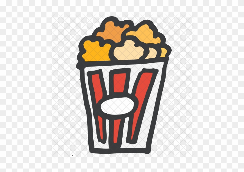 Popcorn Icon - Popcorn Icon #1048218